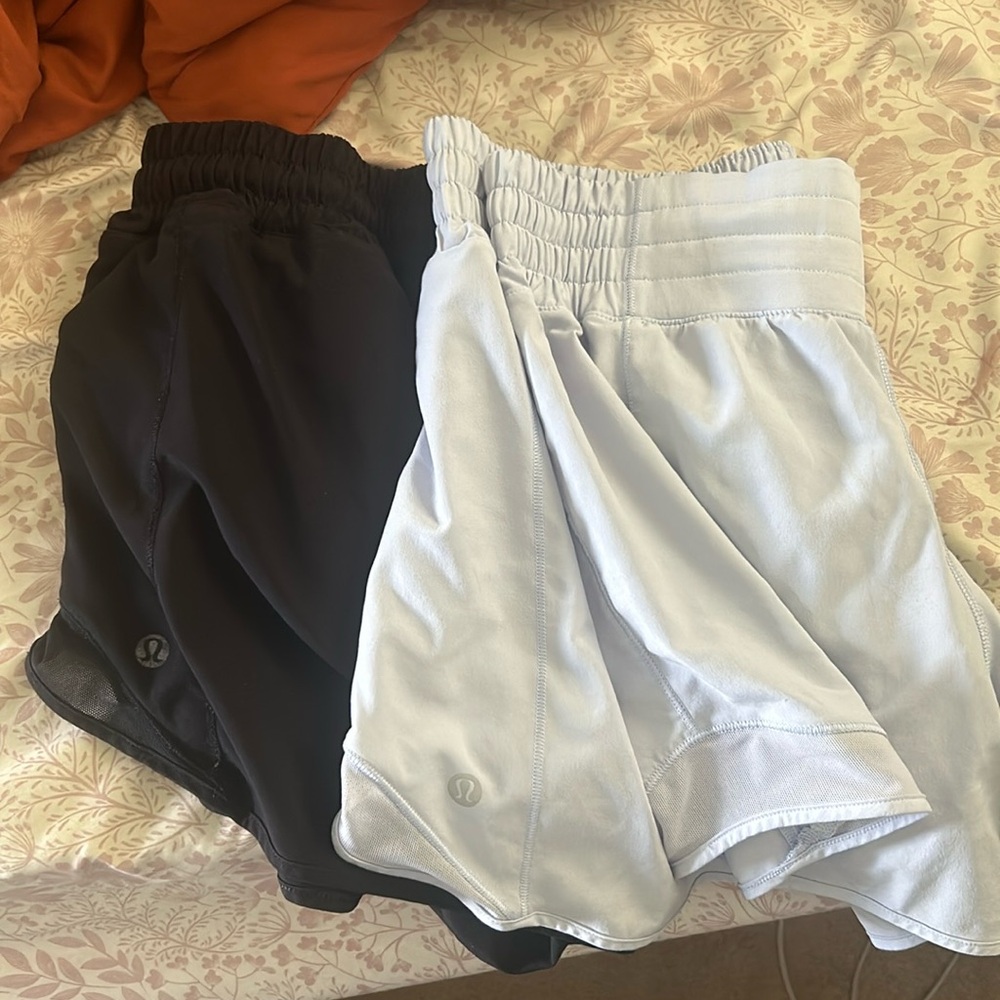 2 pairs of Lululemon hotty hot  shorts